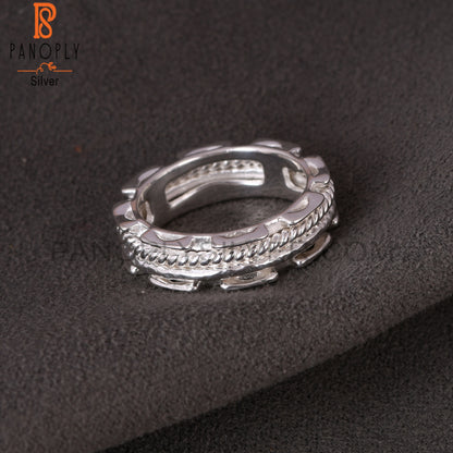 Twist Spinner 925 Sterling Silver Ring