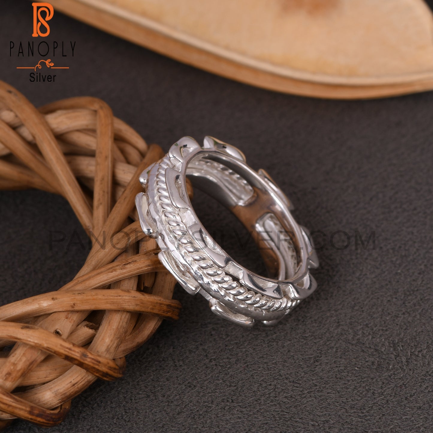 Twist Spinner 925 Sterling Silver Ring