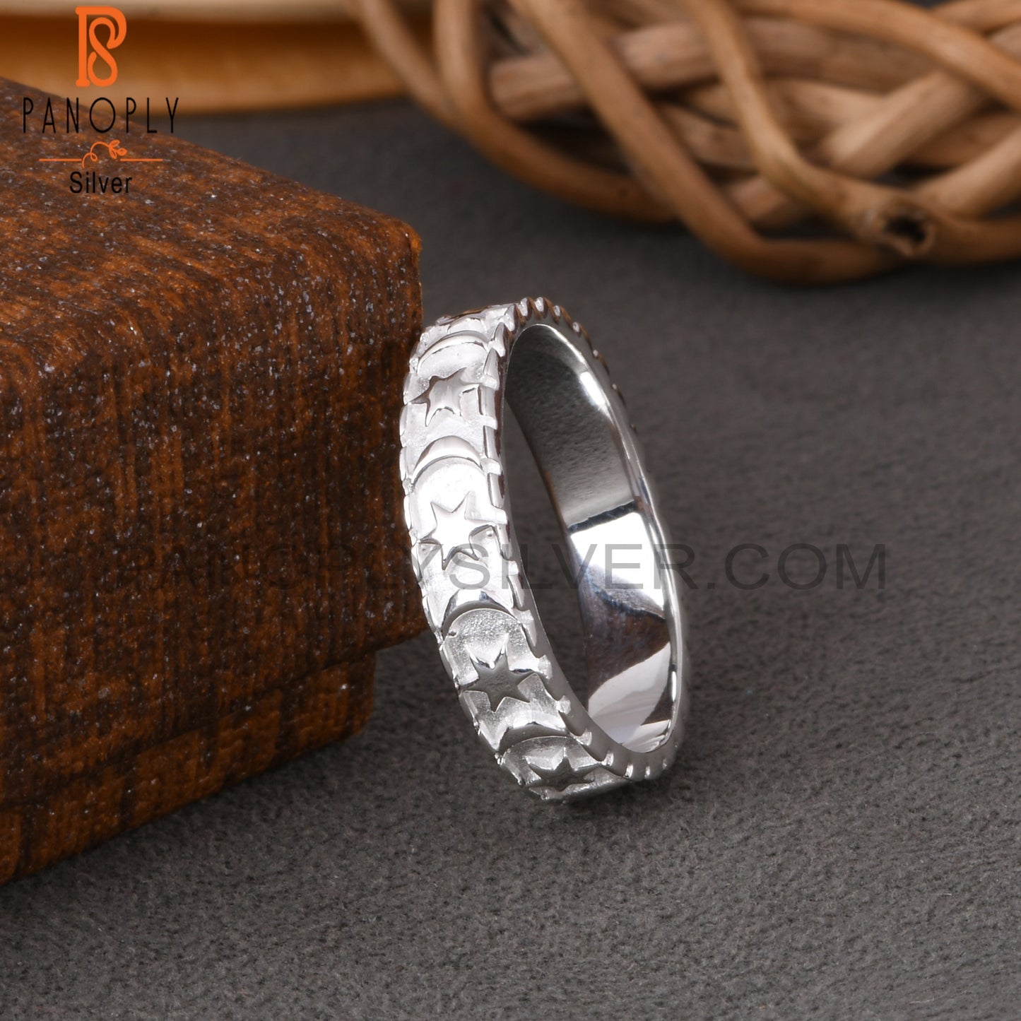 Moon Star 925 Sterling Silver Ring