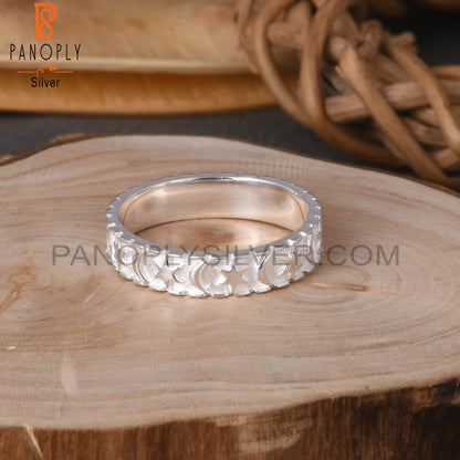 Moon Star 925 Sterling Silver Ring