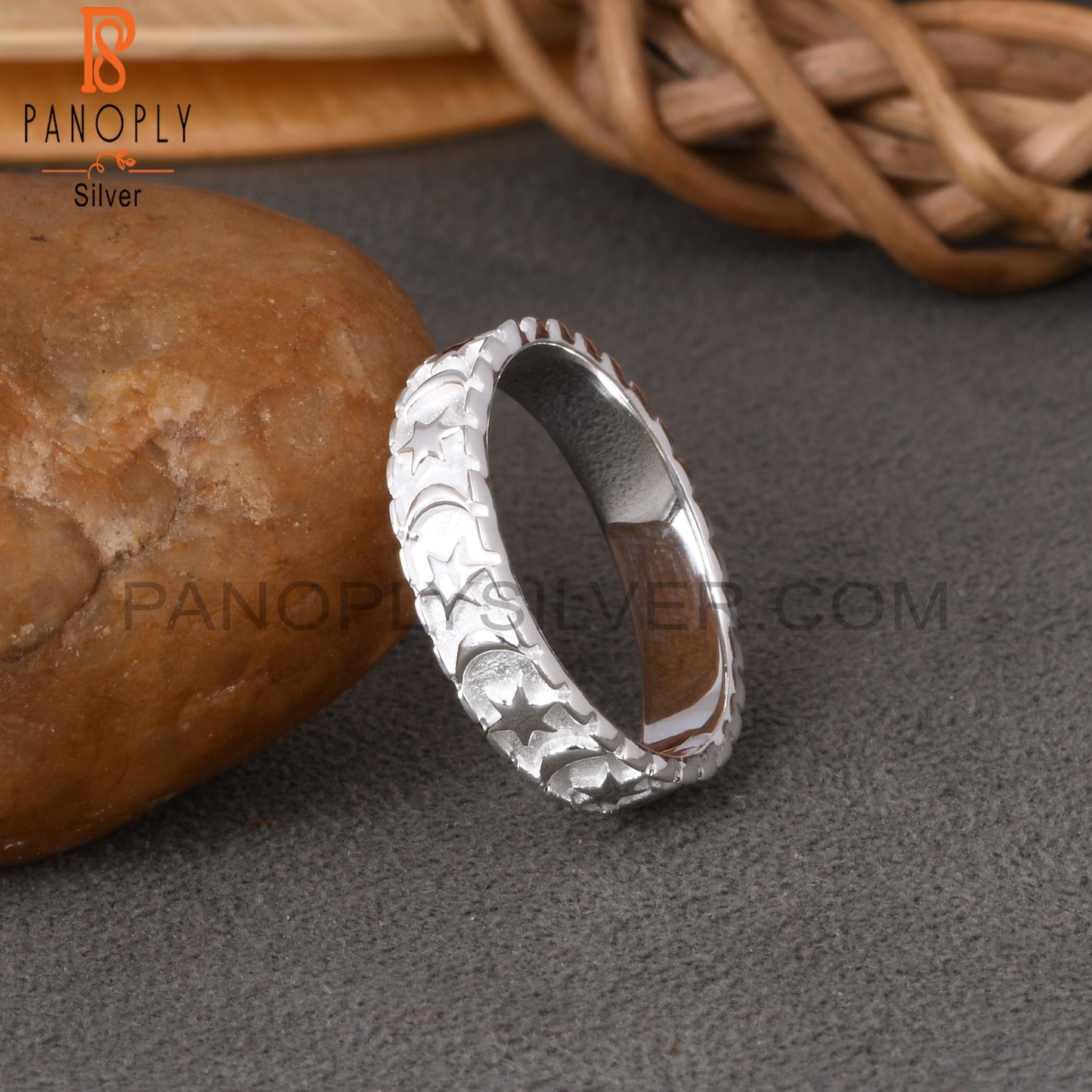 Moon Star 925 Sterling Silver Ring
