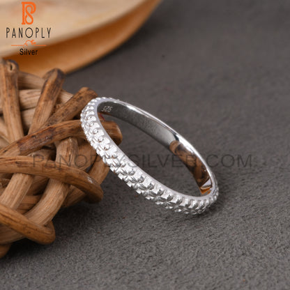 Handmade 925 Sterling Silver Pattern Ring Band