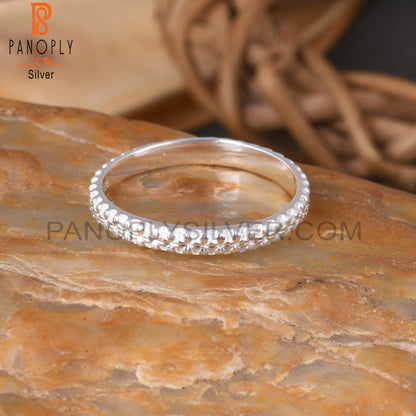 Handmade 925 Sterling Silver Pattern Ring Band