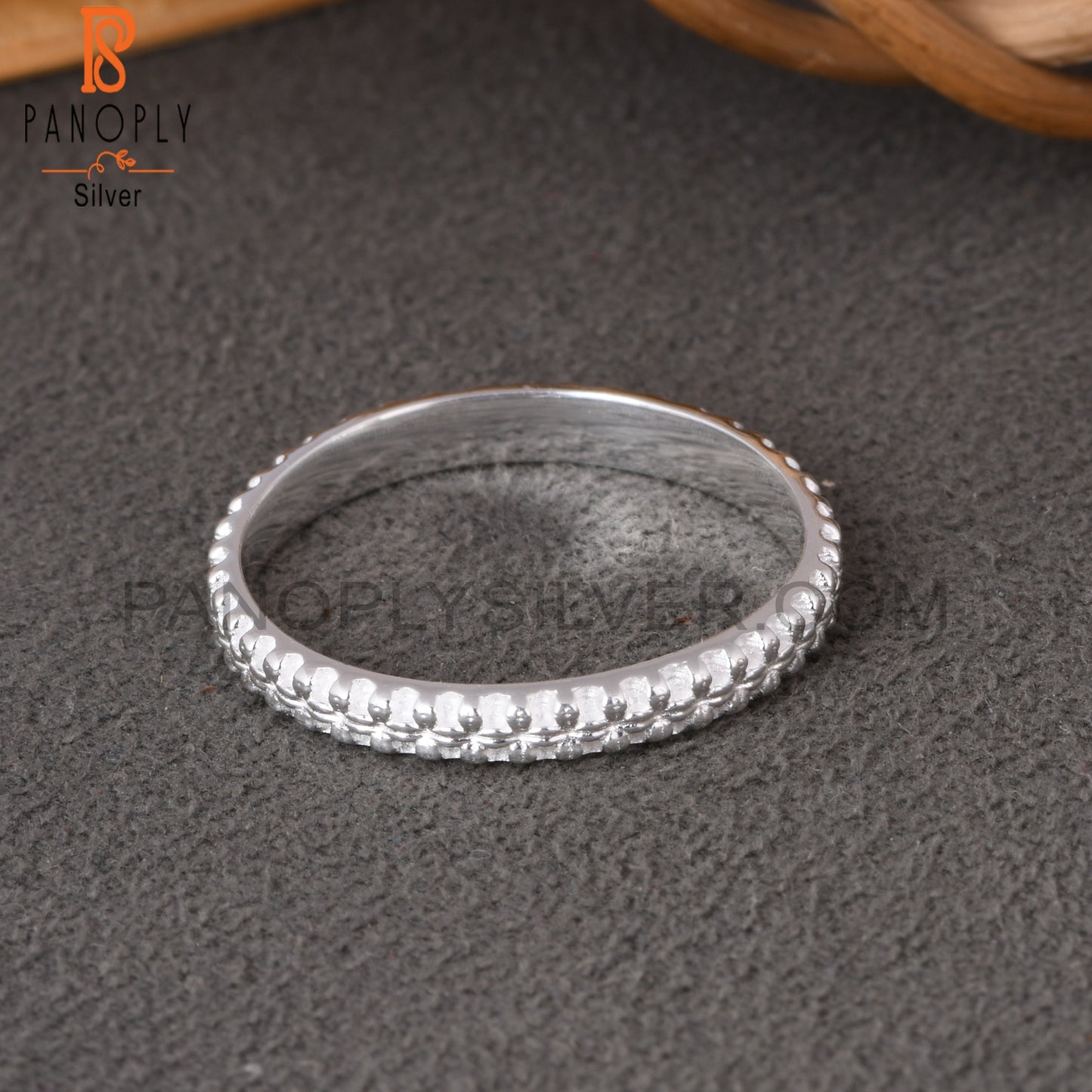 Handmade 925 Sterling Silver Pattern Ring Band