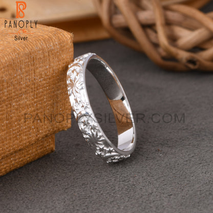 Moon Star 925 Sterling Silver Stackable Ring