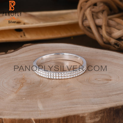 Dot Band 925 Sterling Silver Ring