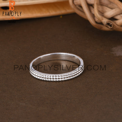Dot Band 925 Sterling Silver Ring