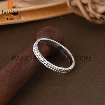 Dot Band 925 Sterling Silver Ring