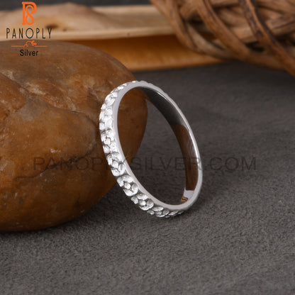 White Plain 925 Sterling Silver Ring Band