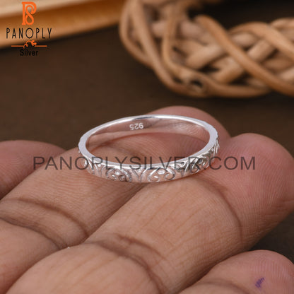 Handmade 925 Sterling Silver Plain Ring Band