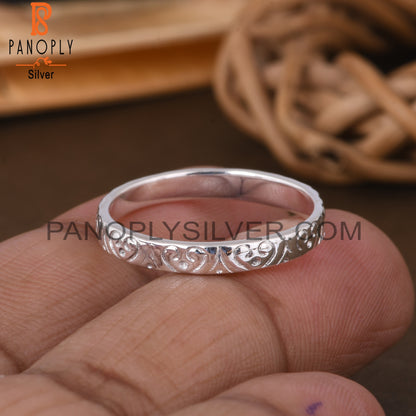 Handmade 925 Sterling Silver Plain Ring Band