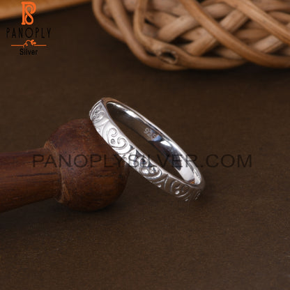 Handmade 925 Sterling Silver Plain Ring Band