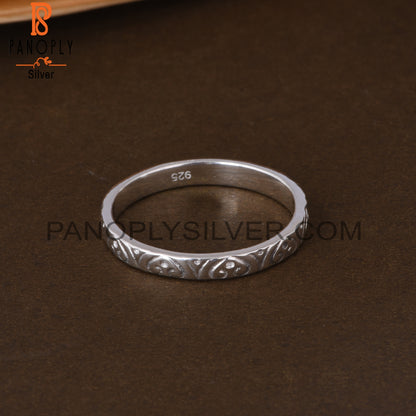 Handmade 925 Sterling Silver Plain Ring Band