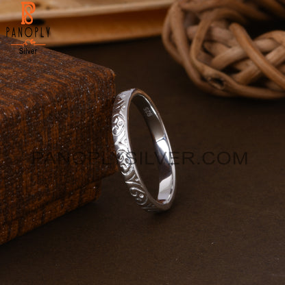 Handmade 925 Sterling Silver Plain Ring Band