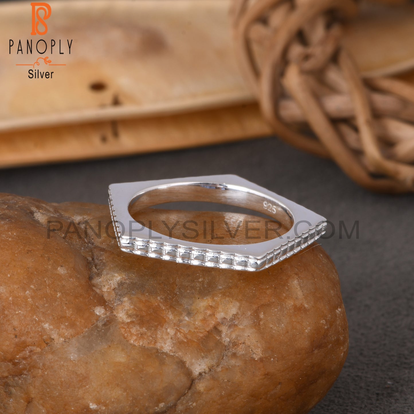 Handmade 925 Sterling Silver Pentagon Ring