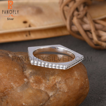 Handmade 925 Sterling Silver Pentagon Ring