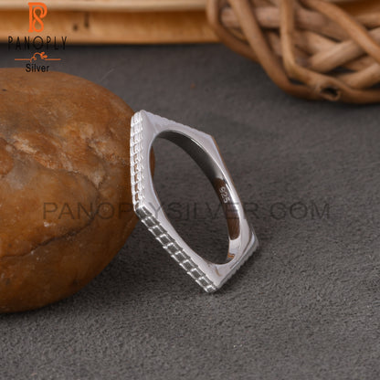 Handmade 925 Sterling Silver Pentagon Ring