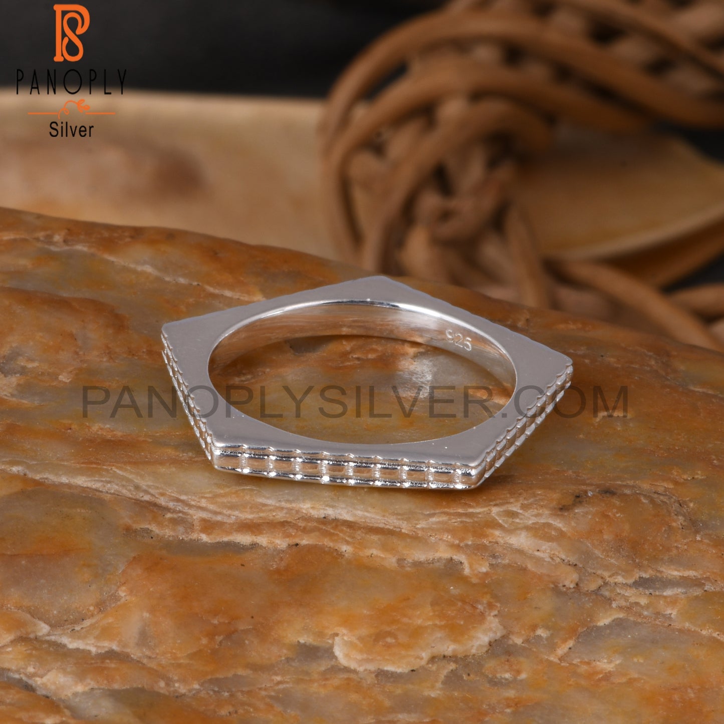 Handmade 925 Sterling Silver Pentagon Ring