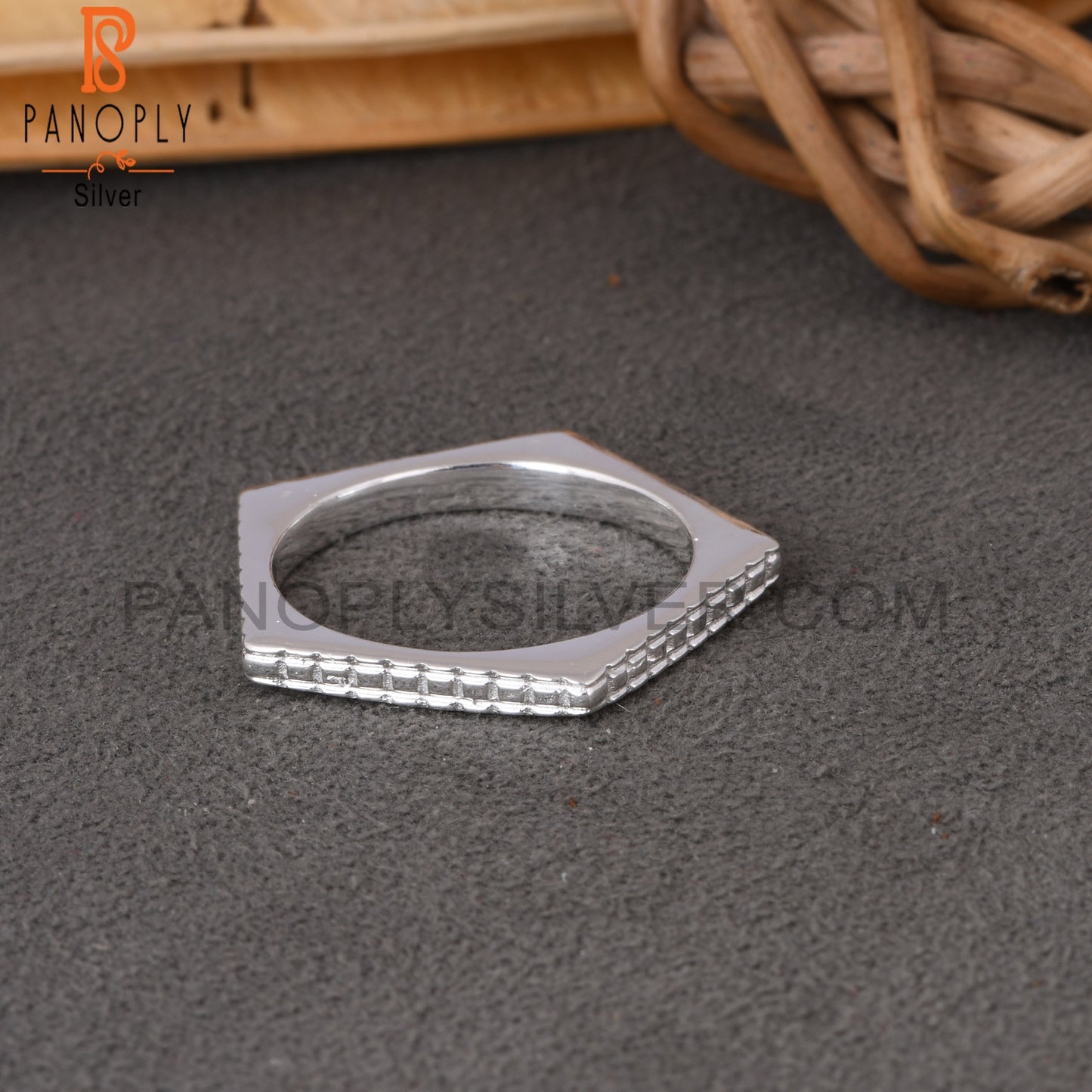 Handmade 925 Sterling Silver Pentagon Ring