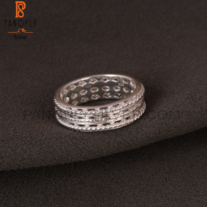 Double Wire 925 Sterling Silver Ring