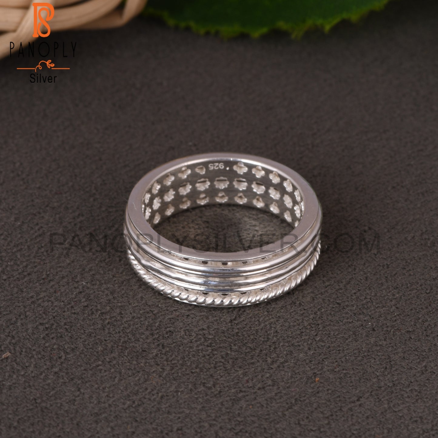 Triple Wire 925 Sterling Silver Plain Ring Band