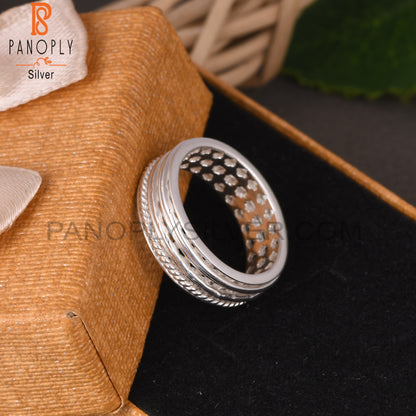 Triple Wire 925 Sterling Silver Plain Ring Band