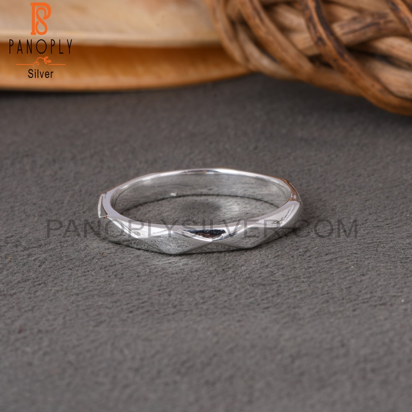 Simple Silver Band Ring