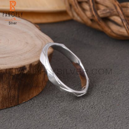 925 Sterling Silver Band Ring For Men