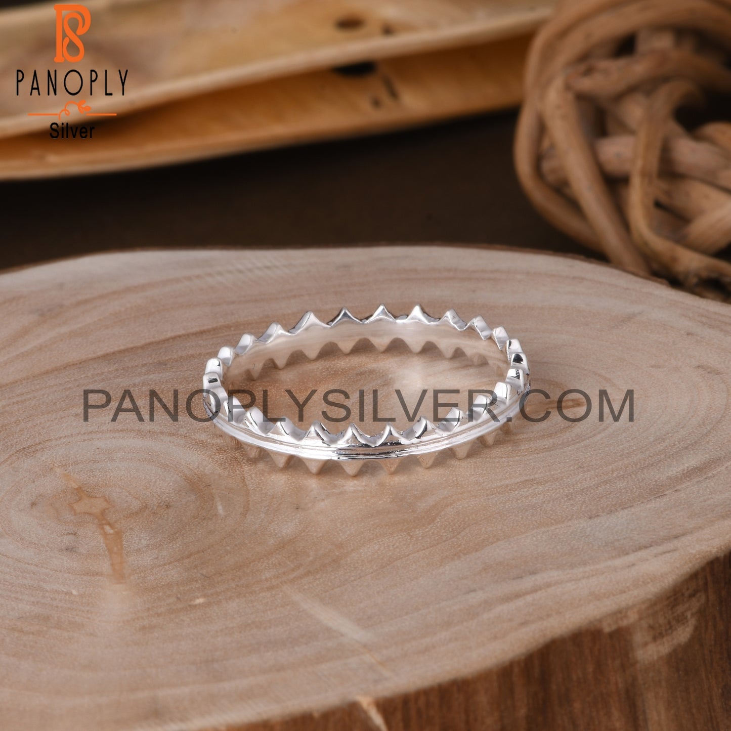 Triangle Shape  925 Sterling Silver Ring