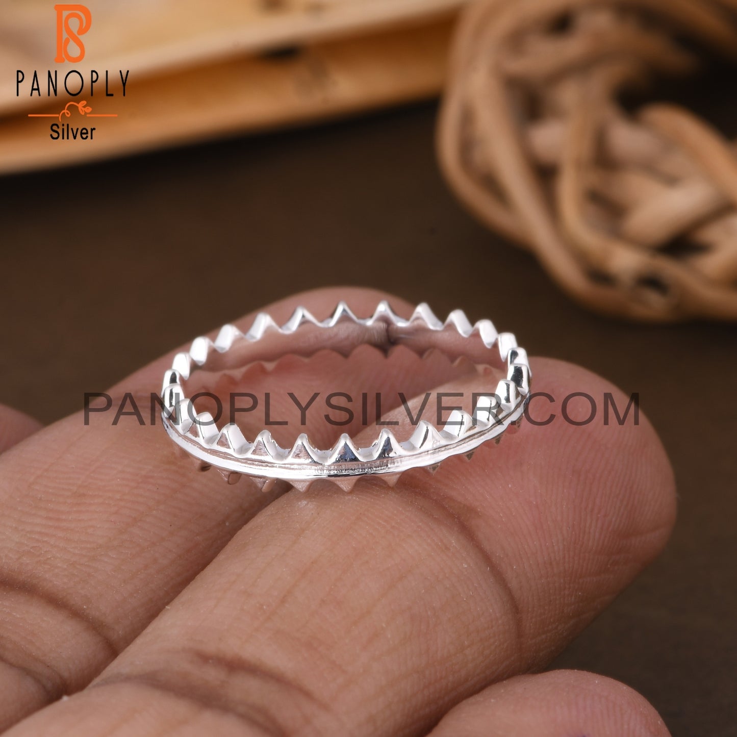 Triangle Shape  925 Sterling Silver Ring