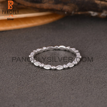 twist Band 925 Sterling Silver Ring