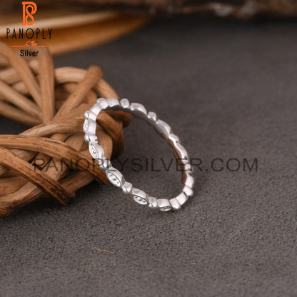 twist Band 925 Sterling Silver Ring