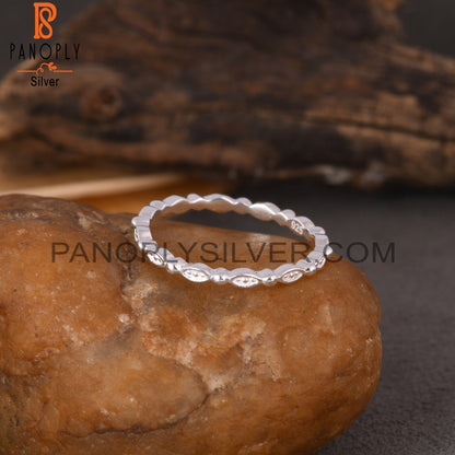 twist Band 925 Sterling Silver Ring