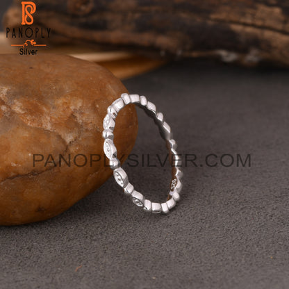 twist Band 925 Sterling Silver Ring