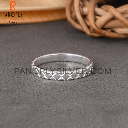 Spinner Square 925 Sterling Silver Ring