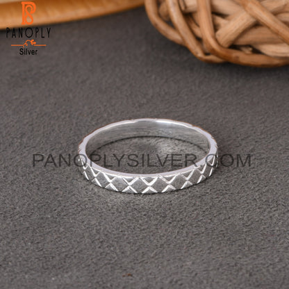 Spinner Square 925 Sterling Silver Ring