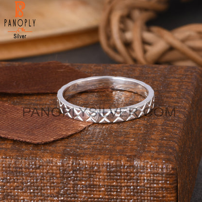 Spinner Square 925 Sterling Silver Ring