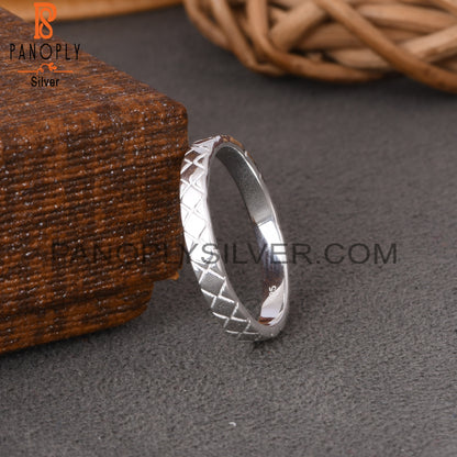 Spinner Square 925 Sterling Silver Ring