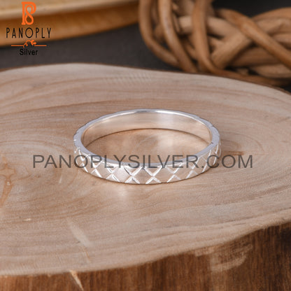 Spinner Square 925 Sterling Silver Ring