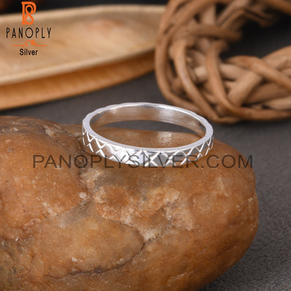 Spinner Square 925 Sterling Silver Ring