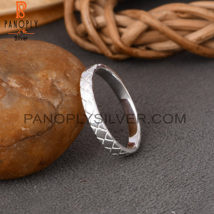 Spinner Square 925 Sterling Silver Ring