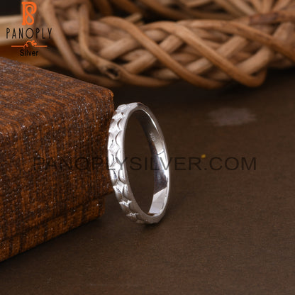 Minimalist 925 Sterling Silver Ring Band