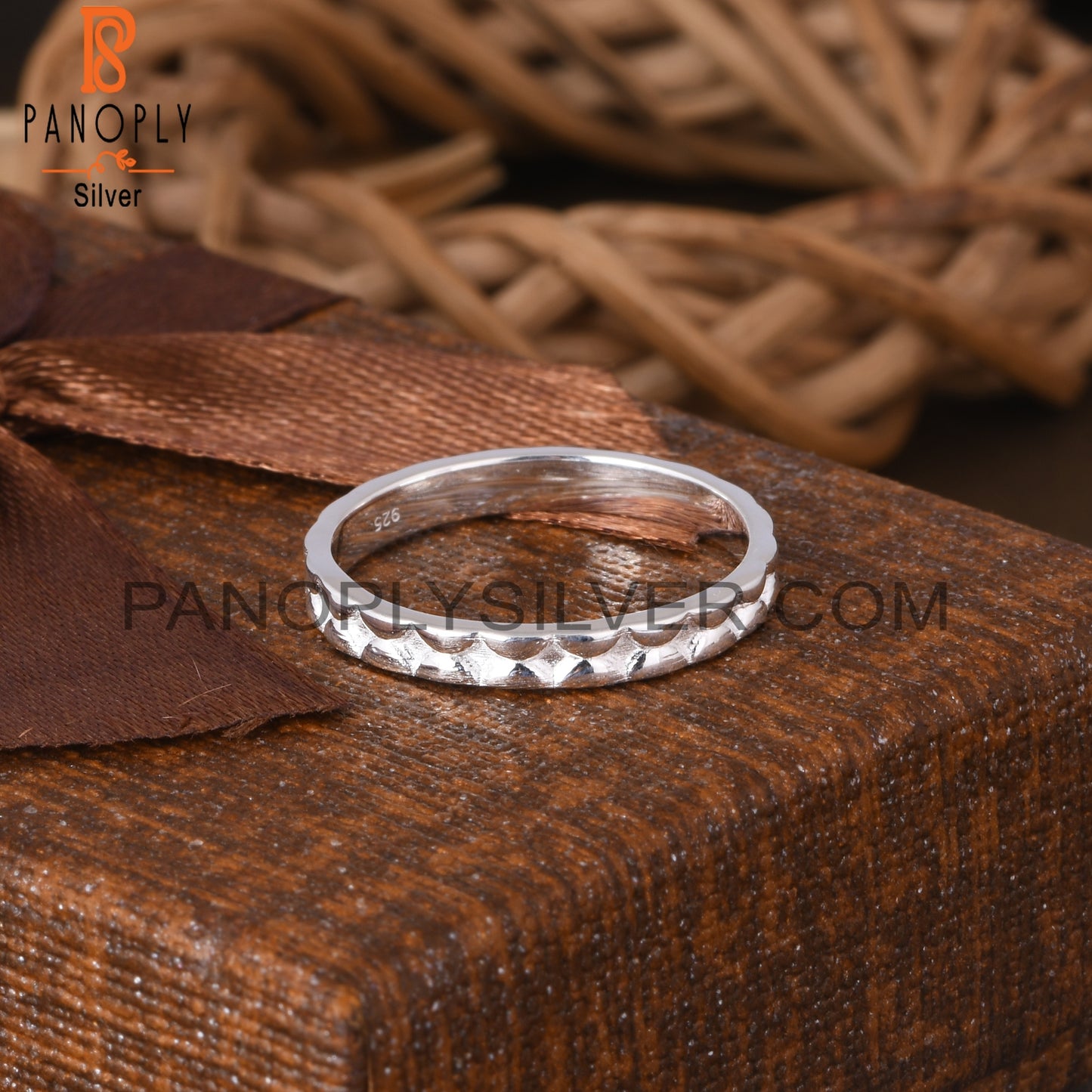 Minimalist 925 Sterling Silver Ring Band