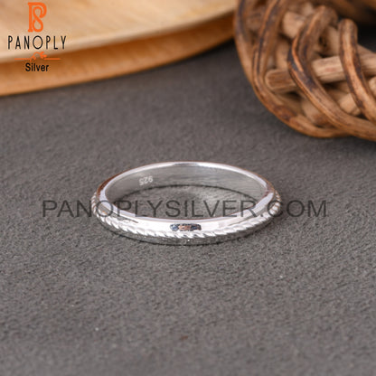 Minimalist Twist Laher Spinner 925 Sterling Silver Ring