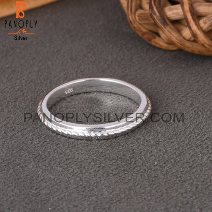 Minimalist Twist Laher Spinner 925 Sterling Silver Ring