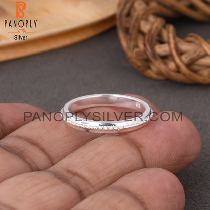 Minimalist Twist Laher Spinner 925 Sterling Silver Ring