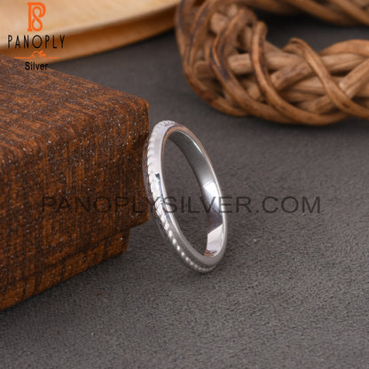 Minimalist Twist Laher Spinner 925 Sterling Silver Ring