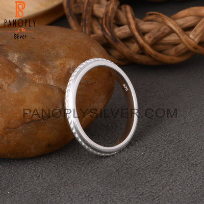 Minimalist Twist Laher Spinner 925 Sterling Silver Ring