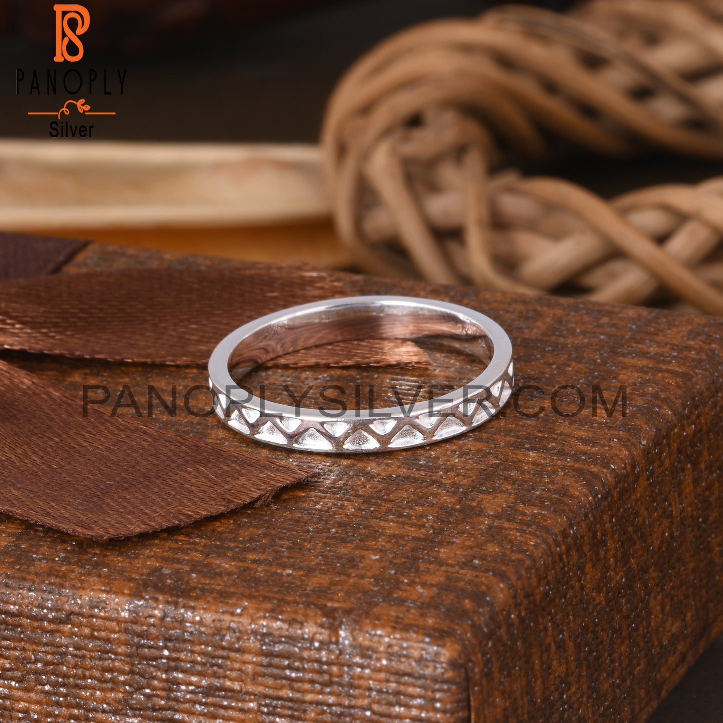 Spinner Zig Zag 925 Sterling Silver Ring