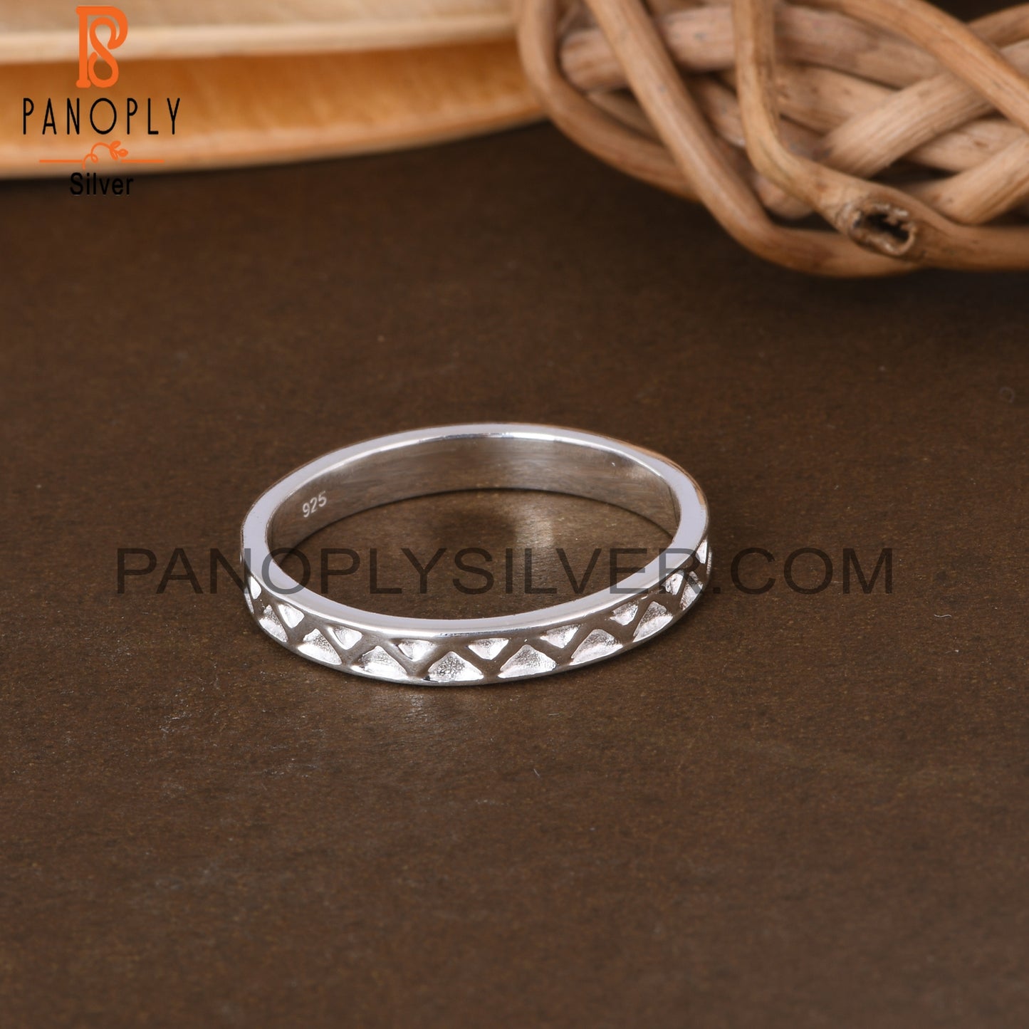 Spinner Zig Zag 925 Sterling Silver Ring